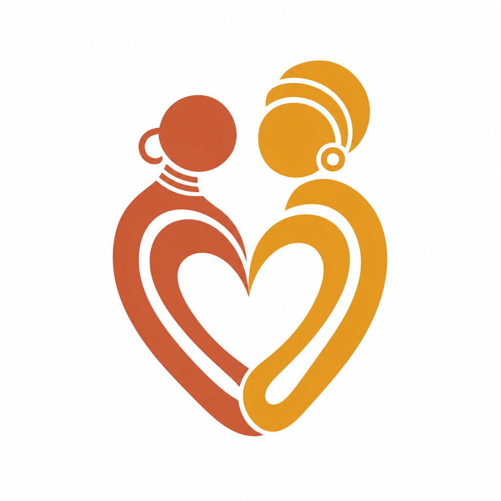 Logo 1 — two figures forming a heart